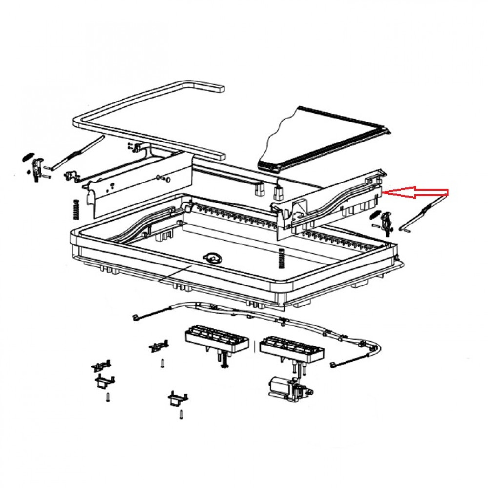Dometic Midi Heki Afdekking Slinger Aandrijving Compleet L+R