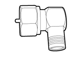 Vechline F-Connector 90graden 5st.
