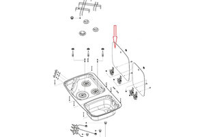 Dometic MO7103 Kookcomfoor Glasplaat Grijs