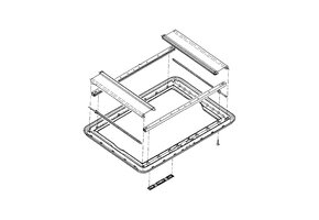 Dometic Heki 1 binnenkader compl. Crème incl. Hor en verduistering