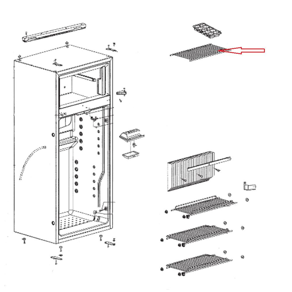 Dometic RM7855L Koelkastrooster verzinkt