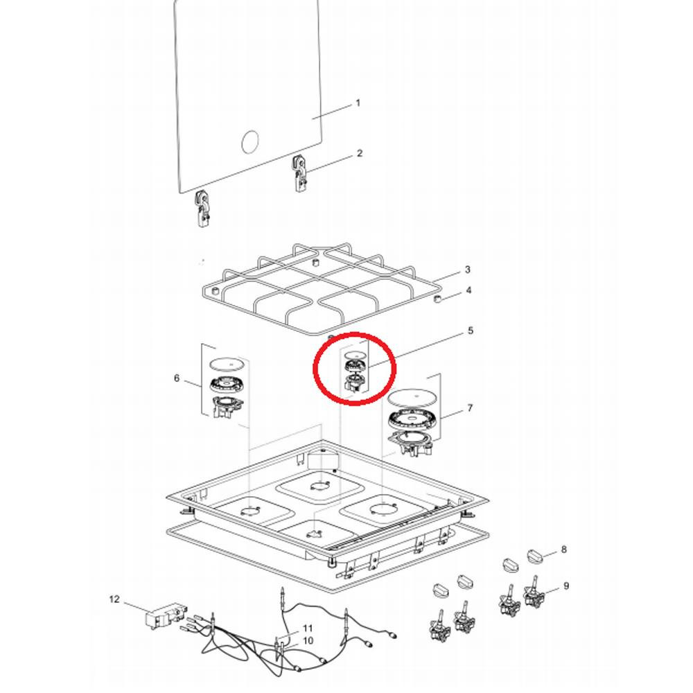 Thetford Linear Hob Komfoor Brander