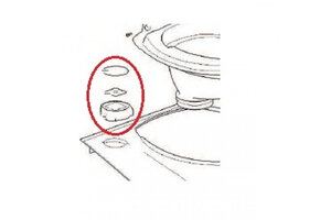 Thetford C500 Controle Knop C versie V2 wit/grijs