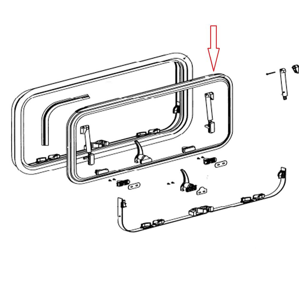 Dometic SZ7 Raam Centrale Vergrendeling 40x65cm Dometic SZ7 Raam Centrale Vergrendeling 40x65cm