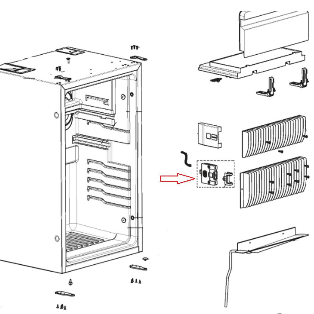 Dometic RM8550D Deurvergrendeling + Verlichting R Dometic RM8550D Deurvergrendeling + Verlichting R