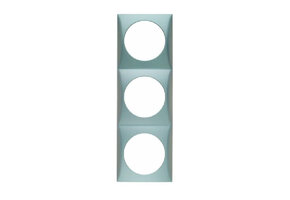 Berker Afdekraam Flow 3-Vaks Chroom Hoogglans