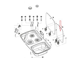 Dometic Spoelbak Combinatie Glasplaat Zwart