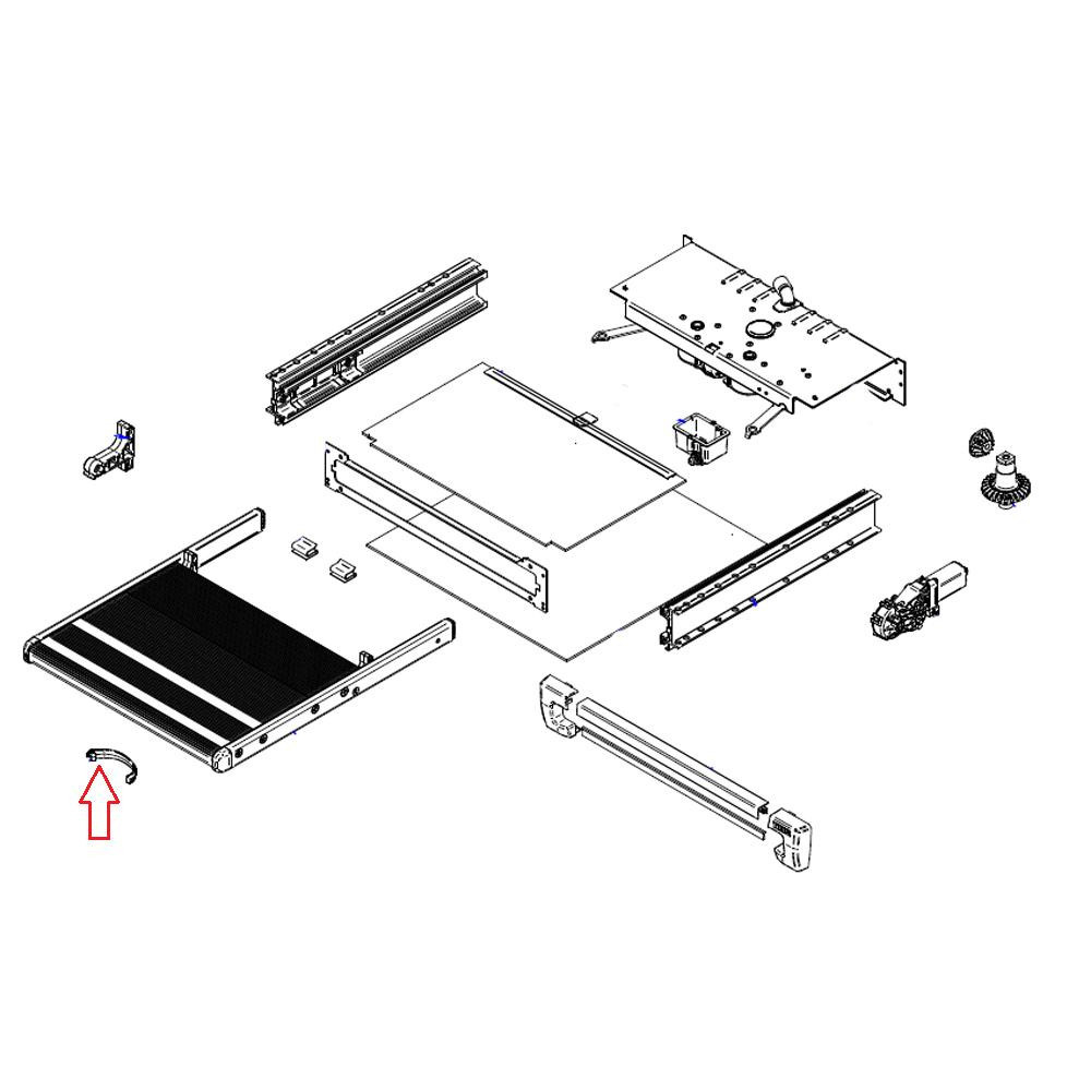 Thule Slide-Out Safety Hook Footboard SO Thule Slide-Out Safety Hook Footboard SO