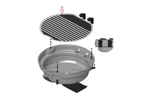 Thetford Glasplaat Spoelbak Round Black SBL30XX