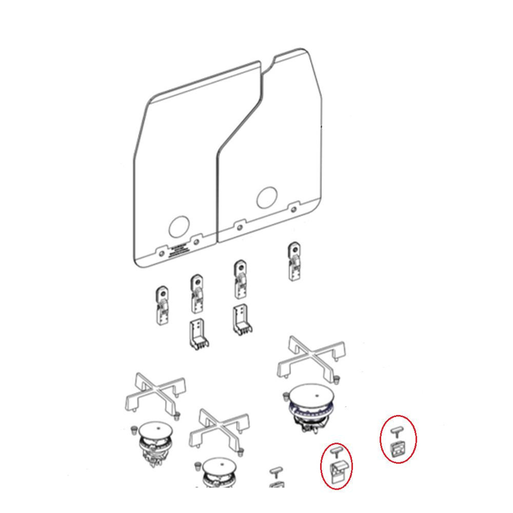 Thetford Kookplaat Topline 260 Glasdopjes