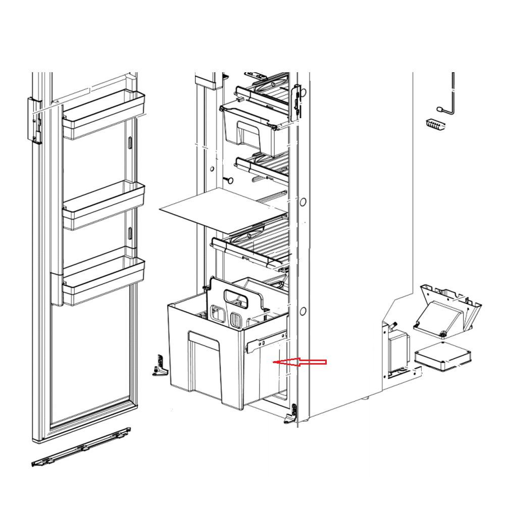 Thetford Koelkast Drawer T1152/T2152
