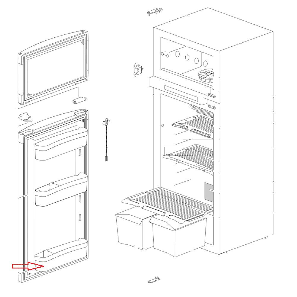 Thetford Deurbakje Onder N41** Thetford Deurbakje Onder N41**