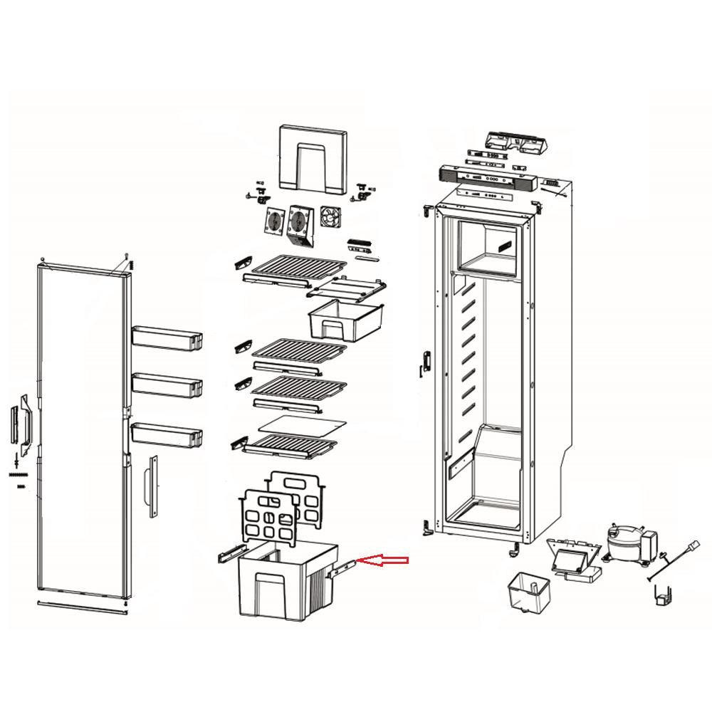 Thetford Groentenlade Geleiders T2152 (L+R)