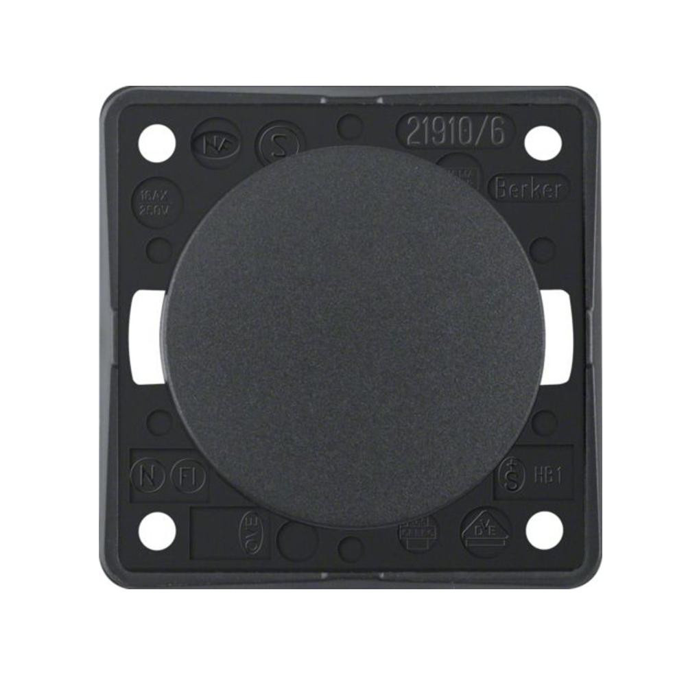 Berker Impulsschakelaar Flow/Pure Inbouw Antraciet Mat Berker Impulsschakelaar Flow/Pure Inbouw Antraciet Mat