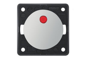 Berker Aan/Uitschakelaar Flow/Pure met Lampje Inbouw Chroom Hoogglans 230V