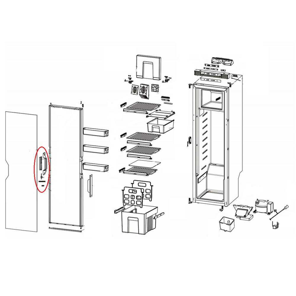 Thetford Koelkast Sluiting T2090/T2152 Thetford Koelkast Sluiting T2090/T2152