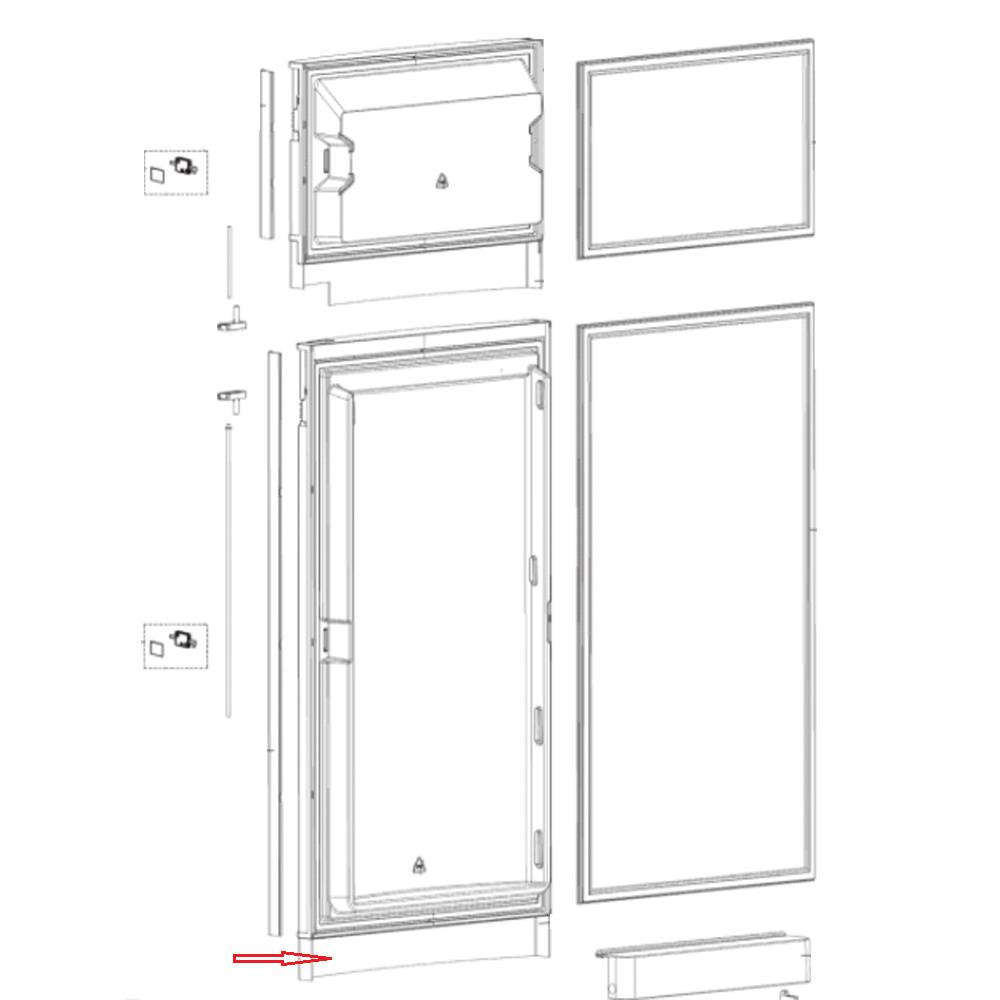 Dometic Decoratieplaat Deur RMD8505 Dometic Decoratieplaat Deur RMD8505