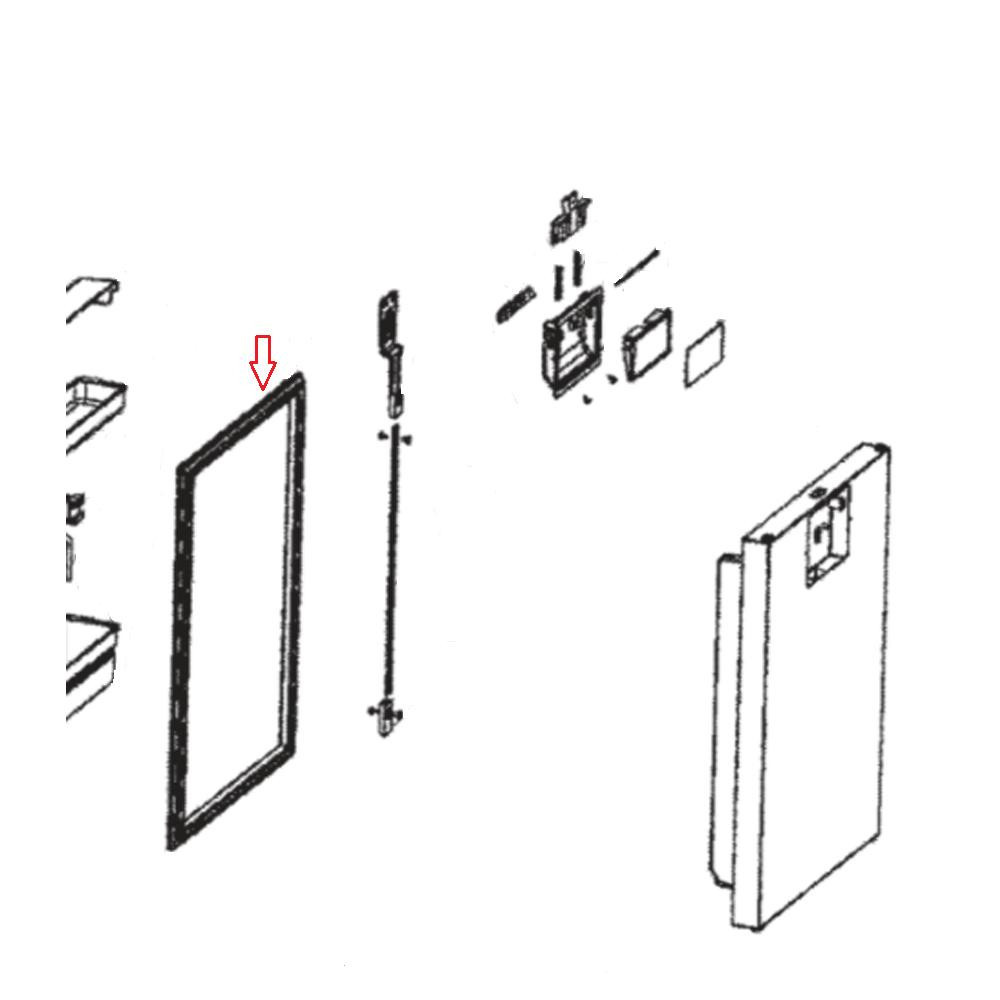 Dometic CRX80 Deurdichting Rubber