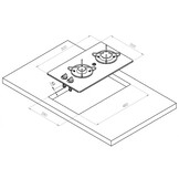 Navy Load Kookplaat 2-Pits 500x300 Navy Load Kookplaat 2-Pits 500x300