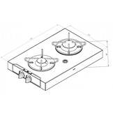Navy Load Kookplaat Vrijstaand 2-Pits 440x290 Navy Load Kookplaat Vrijstaand 2-Pits 440x290