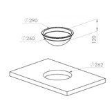 Navy Load Spoelbak Rond RVS Ø26–Ø29