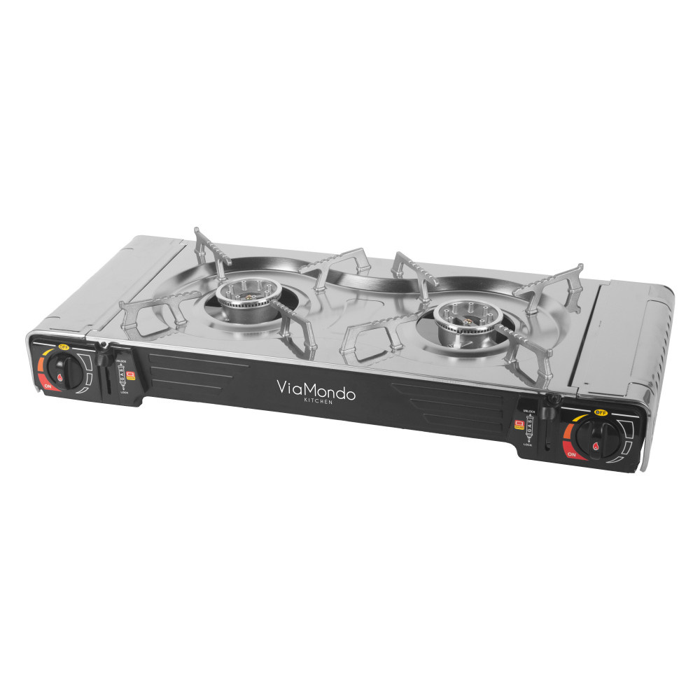 ViaMondo Gaskookplaat Draagbaar 2-Pits ViaMondo Gaskookplaat Draagbaar 2-Pits