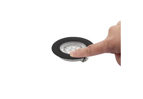 Vechline Inbouwspot Corvus Mini 2W Touch Zwart