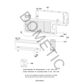 Dometic L100 inbouwraam Wit