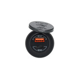 Power Line Contactdoos USB-A QC3.0 + USB-C QC4.0 Lader Power Line Contactdoos USB-A QC3.0 + USB-C QC4.0 Lader