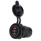 Power Line Contactdoos USB-A QC3.0 + USB-C QC4.0 Lader Power Line Contactdoos USB-A QC3.0 + USB-C QC4.0 Lader