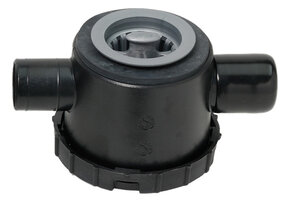 Reich afvoerplug zwart 39 mm met 2 aansl.