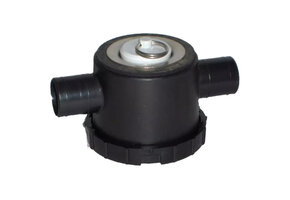 Reich afvoerplug zwart 33 mm met 2 aansl.