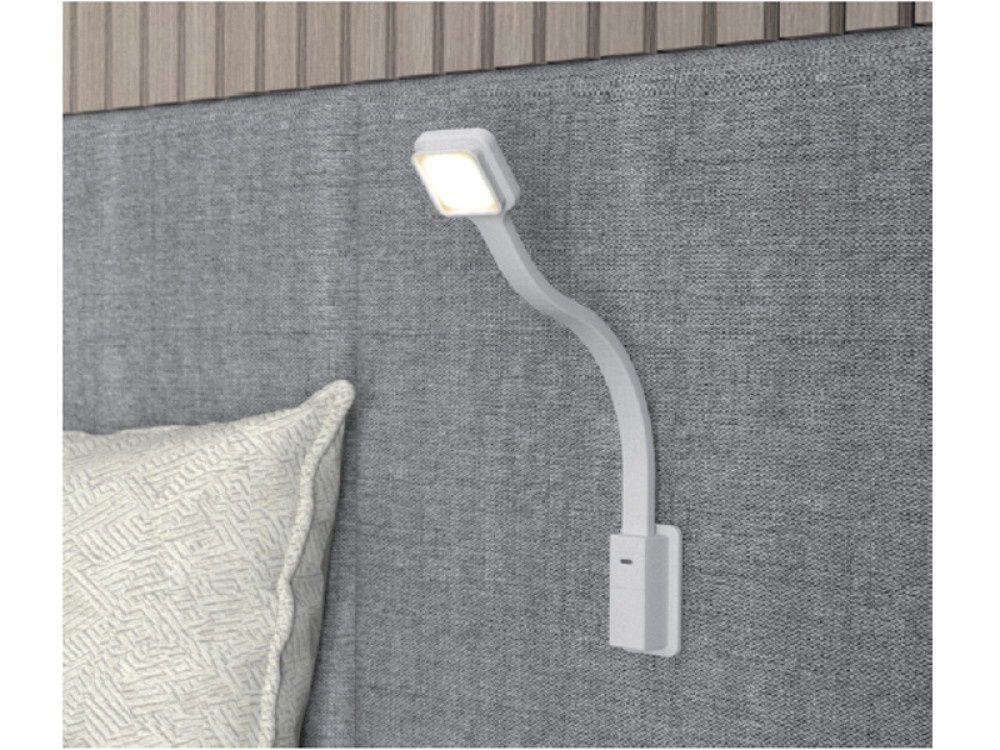 LED Lamp Zwanenhals Q2 Flex Vierkant + USB-C Wit LED Lamp Zwanenhals Q2 Flex Vierkant + USB-C Wit