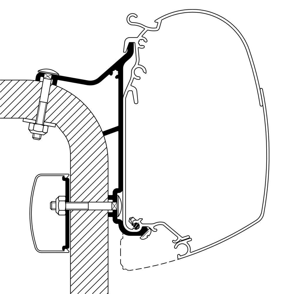 Thule Hymer B2/Van Adapter 550