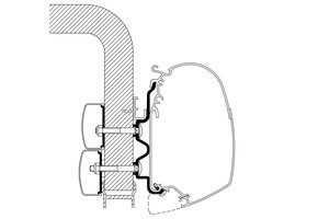 Thule Hymer Camp Adapter <2011 450