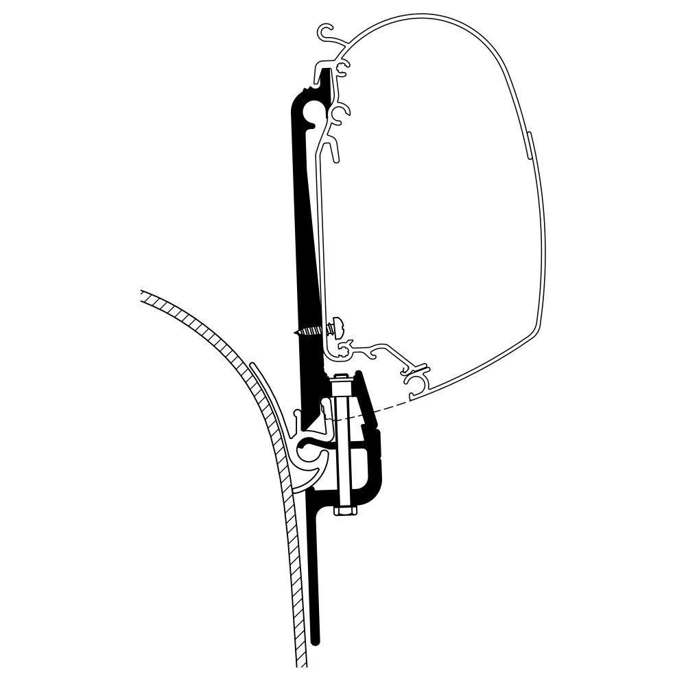 Thule Hymer Car 99 Adapter Thule Hymer Car 99 Adapter