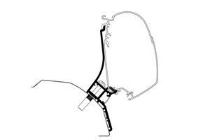 Thule Ducato H2 Lift Roof LED Adapter 350