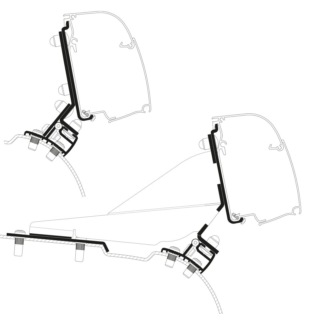 Thule T4200 PSA Compact VAN Adapter Fixed (LHD)