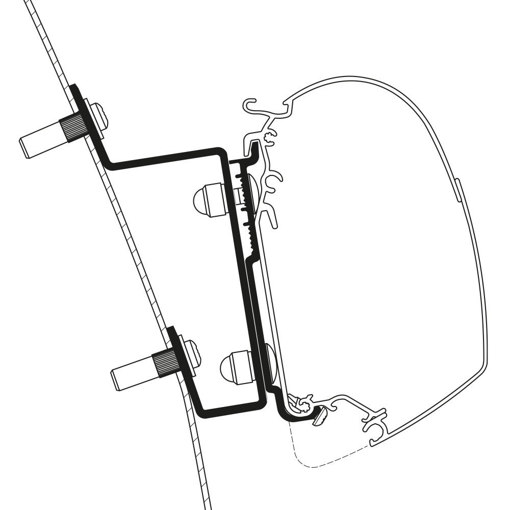 Thule Ford Transit H3 >2014 Wall (RHD) Thule Ford Transit H3 >2014 Wall (RHD)