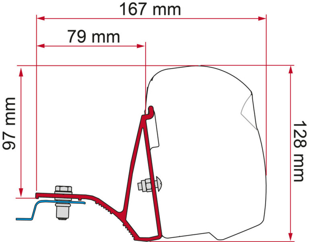 Fiamma Kit Trafic/ Vivaro /Telento >15 Deep Black