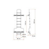 Fiamma Ladder Deluxe DJ Ducato H3 Deep Black Fiamma Ladder Deluxe DJ Ducato H3 Deep Black