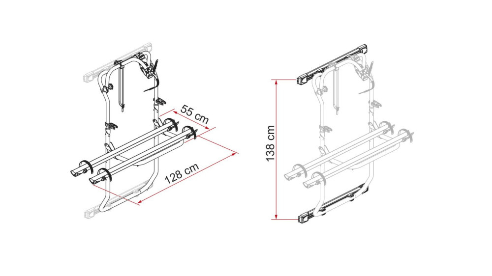 Fiamma Kit Bars Carry-Bike DJ Crafter >2017 Deep Black