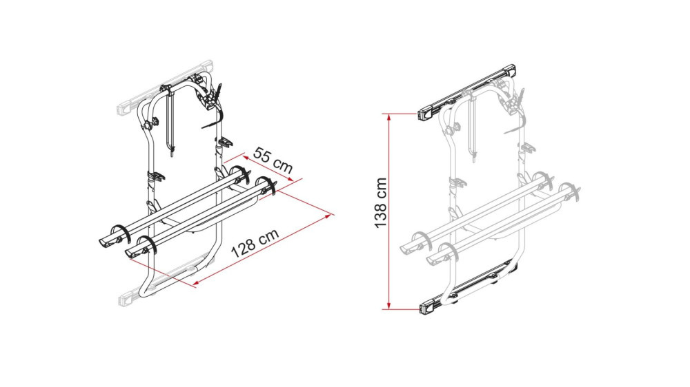 Fiamma Kit Bars Carry-Bike DJ Sprinter >2006 /Crafter 2006-2016