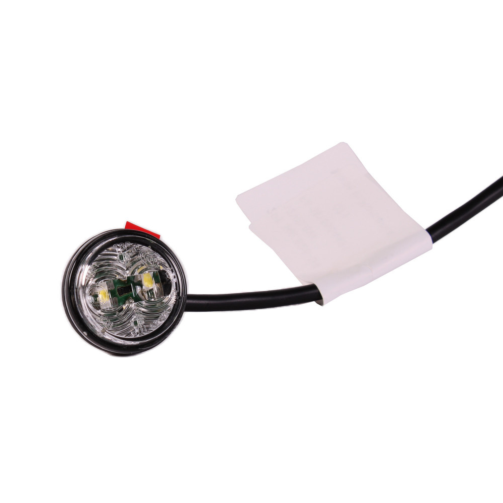 12V positielicht LED, Diameter 32mm, stroomverbruik 0,6W, Waterdicht IP65