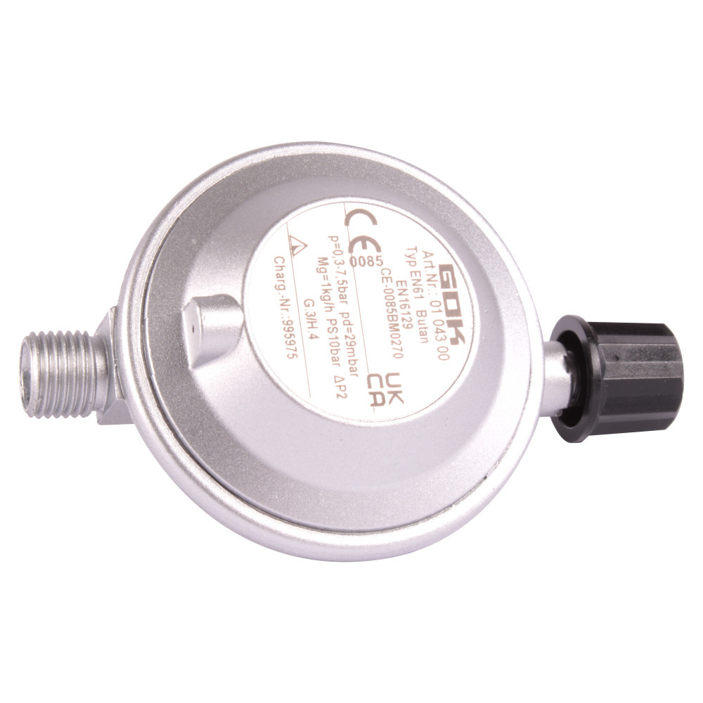 GOK Drukregelaar Campingaz 30mb 1/4L GOK Drukregelaar Campingaz 30mb 1/4L