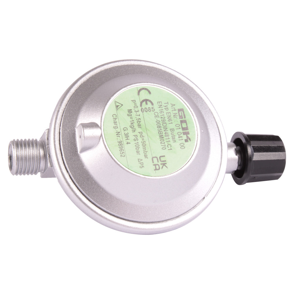 GOK Drukregelaar Campingaz 50mb 1/4L GOK Drukregelaar Campingaz 50mb 1/4L