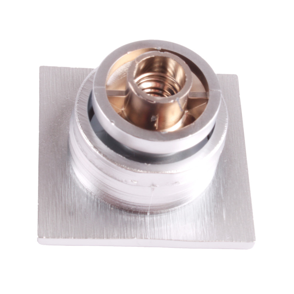 Mini Knop+Ring Vierkant Pushlock Nikkel Mat 2st. Mini Knop+Ring Vierkant Pushlock Nikkel Mat 2st.