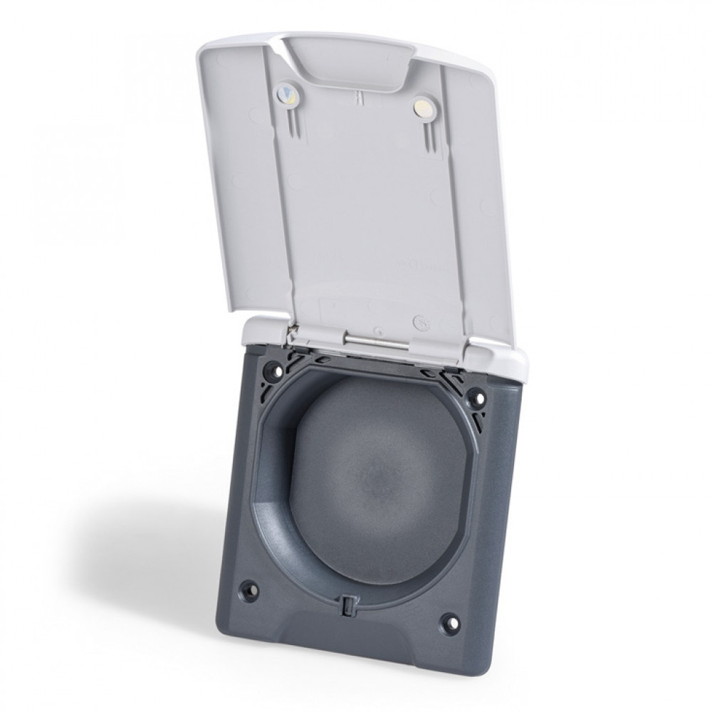 Inbouwstekkerdoos Dummy Plat Design 2014 Grijs Inbouwstekkerdoos Dummy Plat Design 2014 Grijs