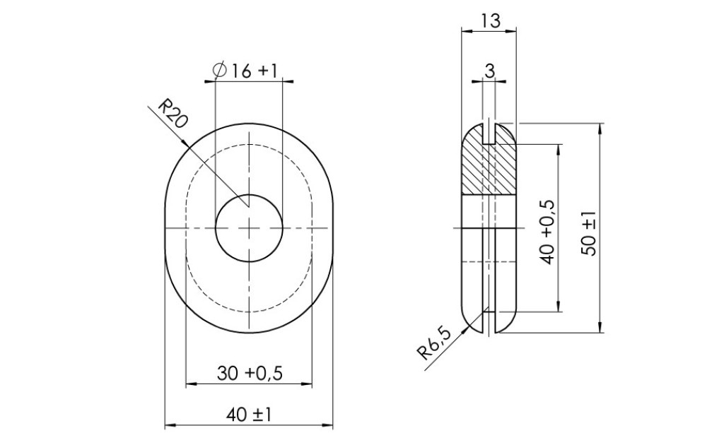 AL-KO Reservewielhouder EH1 Rubber Ovaal >2013