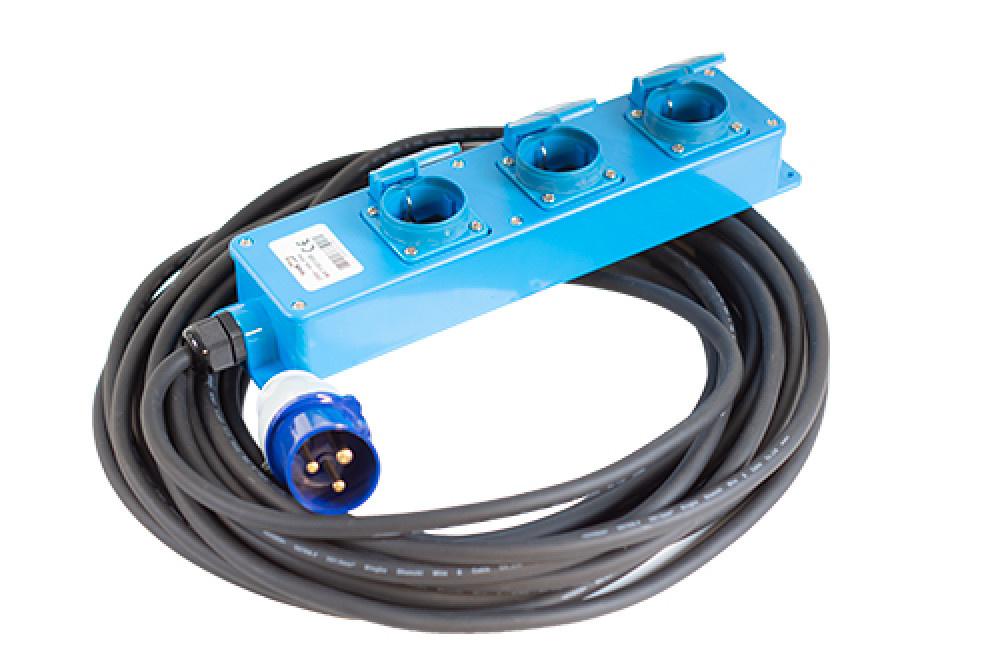 Vechline Verloopkabel CEE-Tent-/Vouwwagen Unit 3x2.5mm² 15m